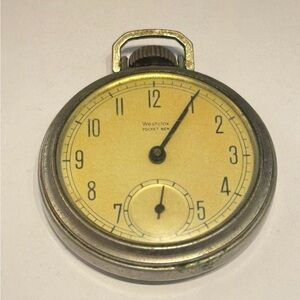 Vintage Westclox Pocket Watch wind up working